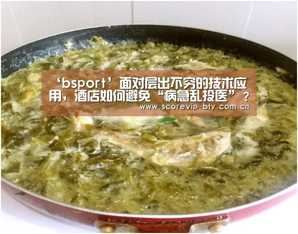 ‘bsport’面对层出不穷的技术应用,酒店如何避免“病急乱投医”?(图4) bsport体育